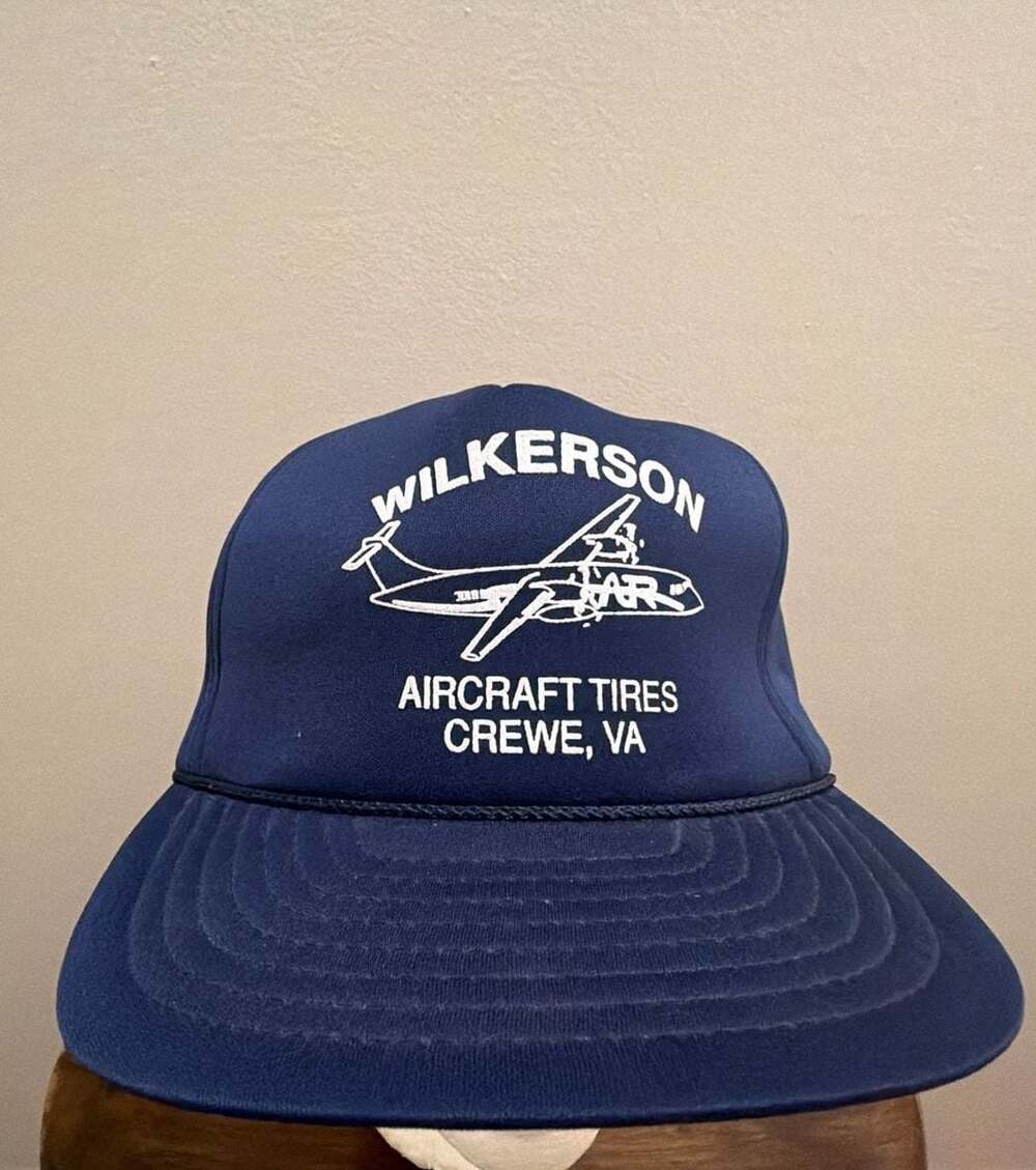 Vintage Cameo Wilkerson Aircraft Tires Crewe, VA Snapback Hat